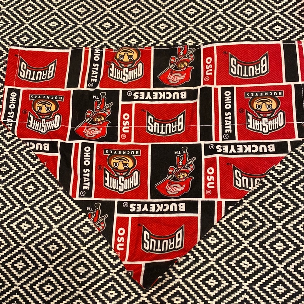 Ohio state dog bandanna